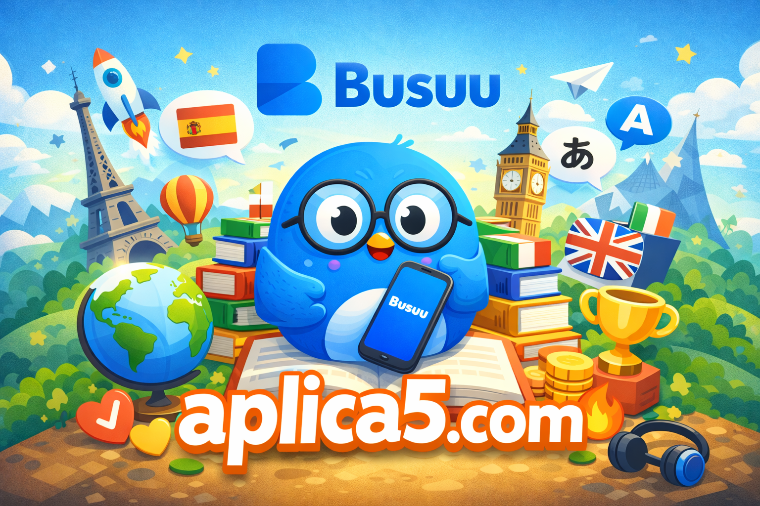 APLICA5.COM – تطبيق Busuu لتعلّم اللغات على Android و iOS
