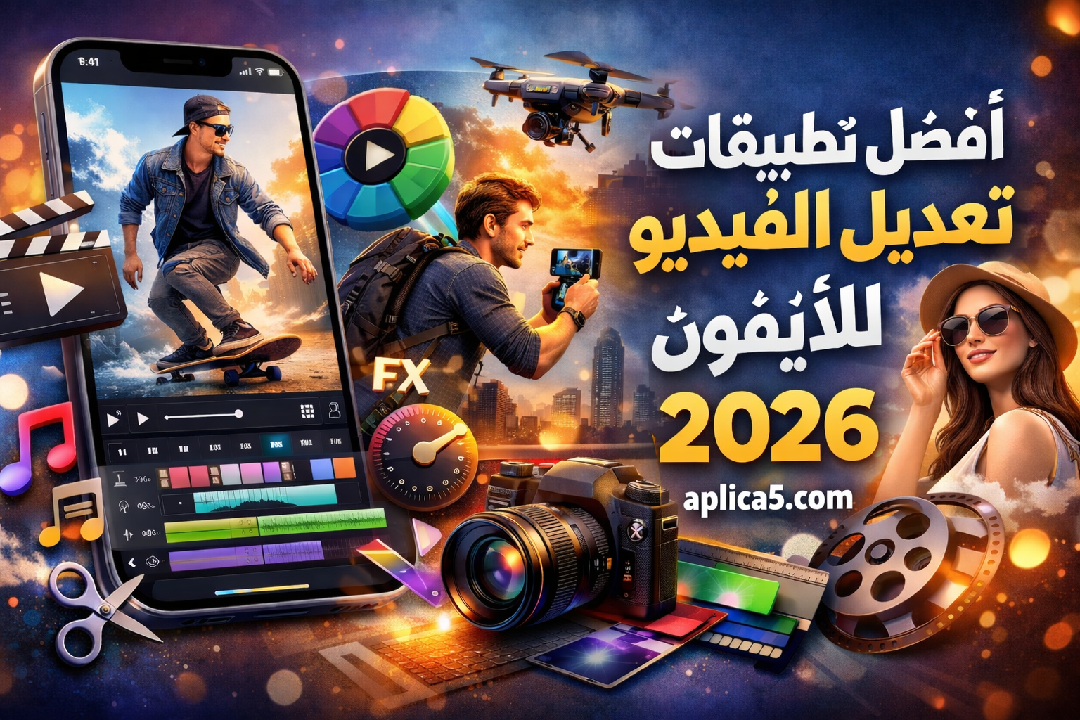 أفضل تطبيقات تعديل الفيديو للآيفون في 2026