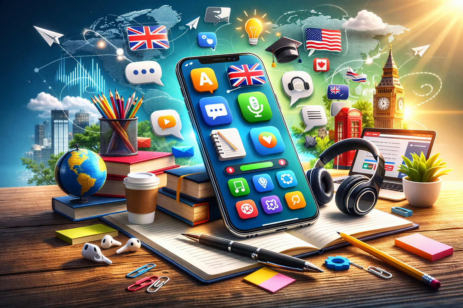 تطبيقات تعلم اللغة الإنجليزية