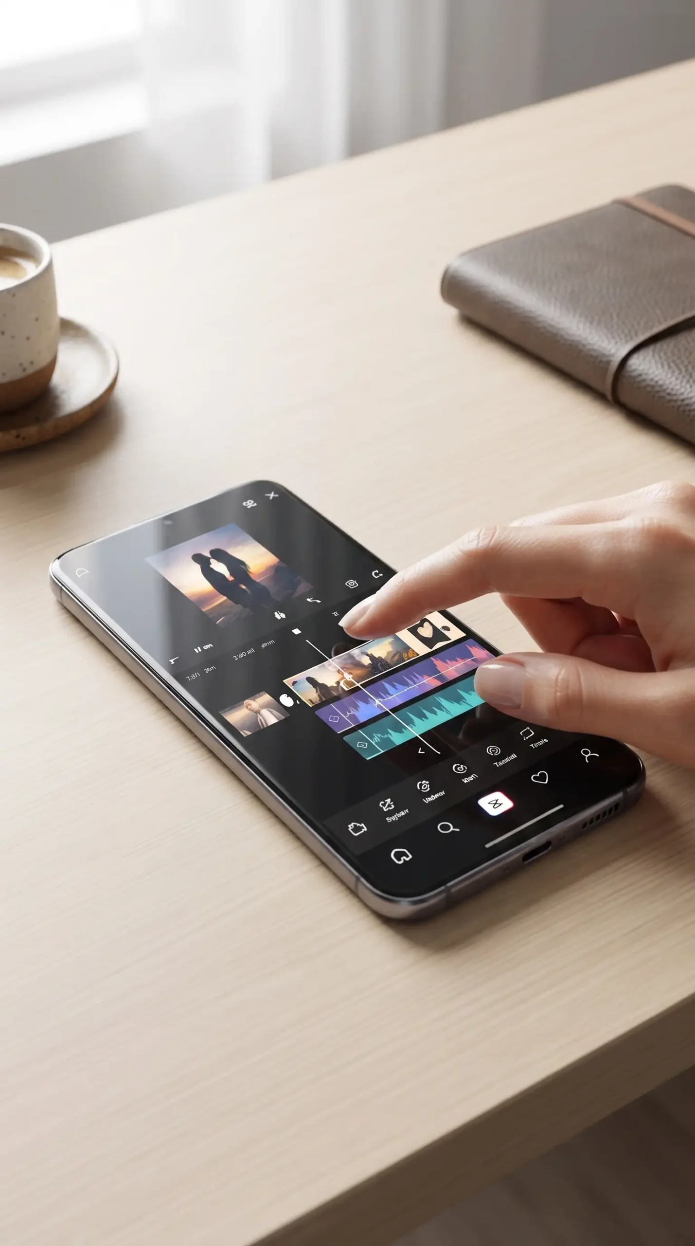 استخدام capcut pro للأندرويد لقص وترتيب مقاطع الفيديو على هاتف أندرويد
